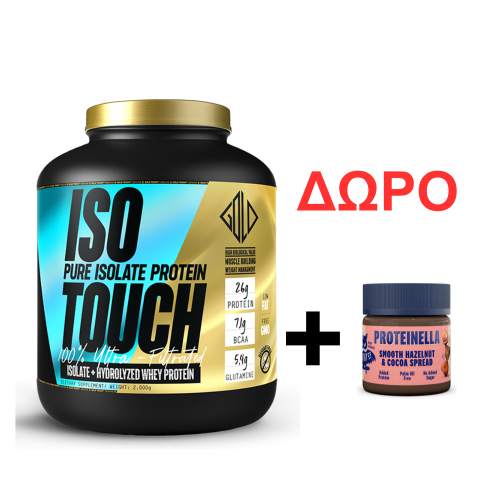GoldTouch Nutrition Premium Iso Touch 86% 2000gr + ΔΩΡΟ HealthyCo Proteinella 200gr HAZELNUT & COCOA