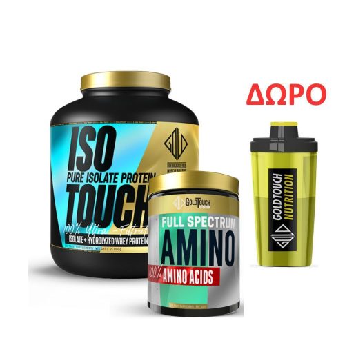 GoldTouch Nutrition Premium Iso Touch 86% 2000gr +Full Spectrum AMINO 300caps + ΔΩΡΟ Shaker 500ml