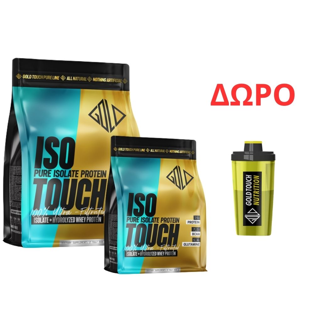 GoldTouch Nutrition Premium Iso Touch 86% 908gr x 2 + ΔΩΡΟ Shaker 500ml